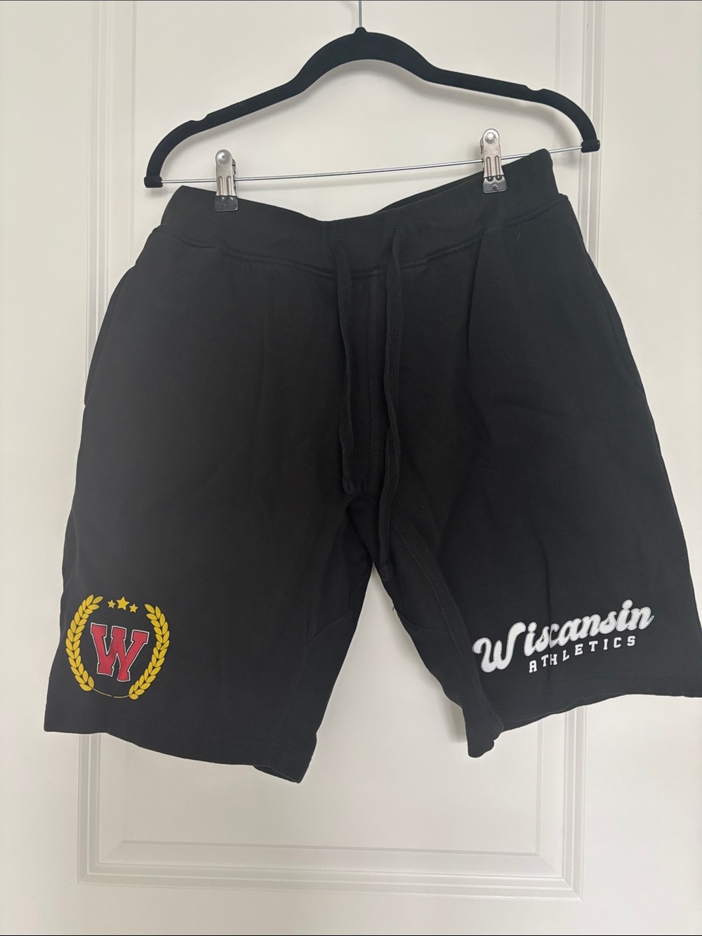 Wisconsin Athletics Black Graphic Sweat Shorts